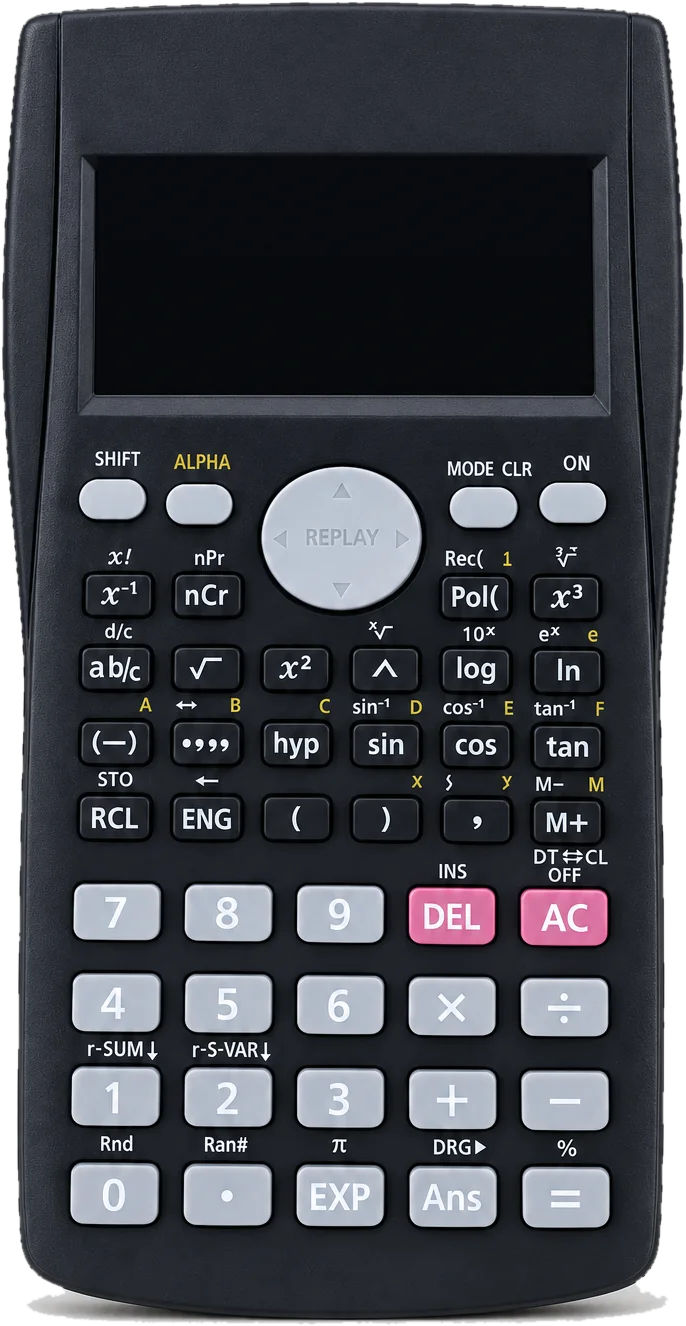 GPT CALC 1.0 — научный калькулятор, вид спереди